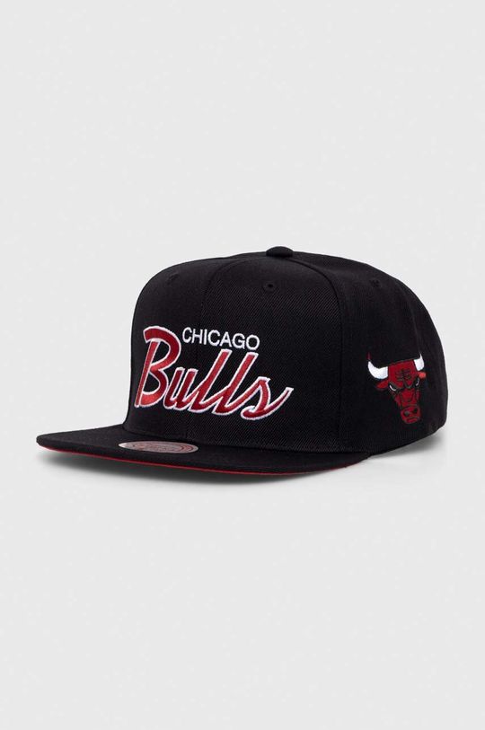 

Бейсболка NBA CHICAGO BULLS из смесовой шерсти Mitchell&Ness, черный