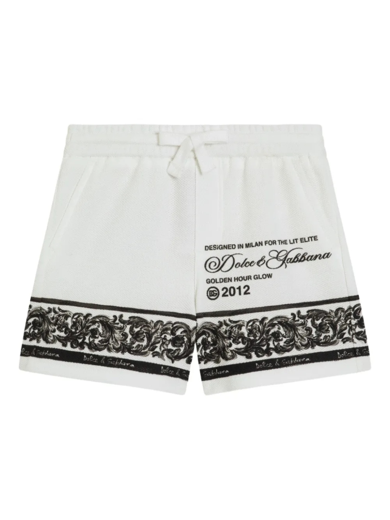 

Dolce & Gabbana Kids шорты с логотипом, белый