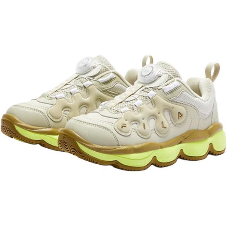 FILA KIDS Детские баскетбольные кроссовки low top, устойчивые к скольжению BOA, износостойкие, упругие, серый — фото 3