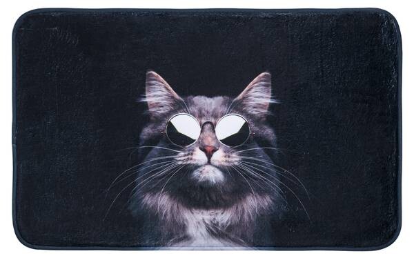

Коврик для ванной SANILO Cool Cat, 50x1,5x80 см, черный