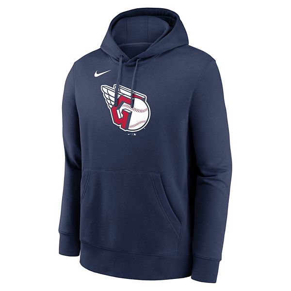 Толстовка с капюшоном мужская navy с логотипом Cleveland Guardians Nike — фото 3