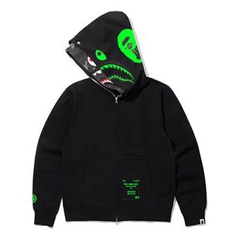 

Худи A Bathing Ape x UNDEFEATED Shark Camo Full Zip Hoodie 'Black Green'