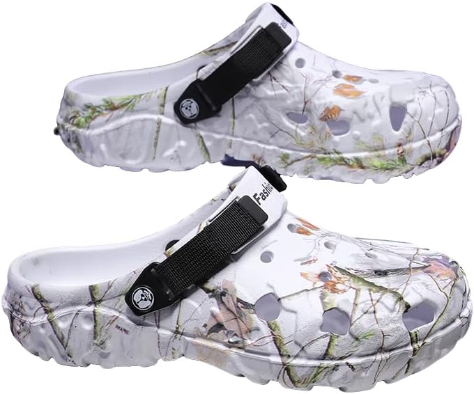 

Мужские сабо для сада, взрослые спортивные сандалии, летние водные и пляжные туфли, повседневные шлепанцы, легкие дышащие прохладные шлепанцы Miluoluo, белый