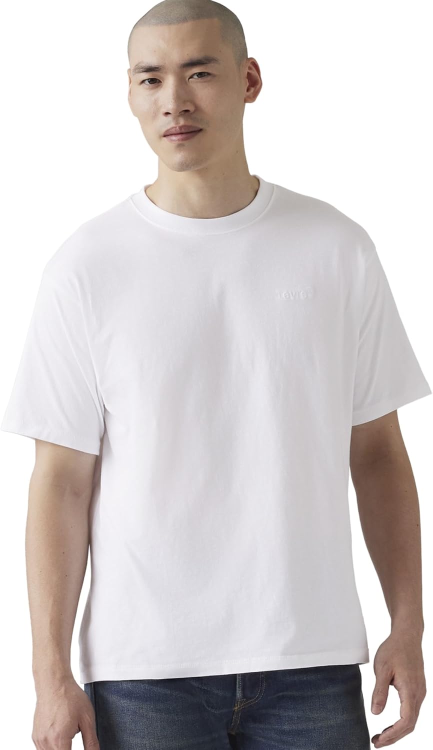 

Мужская футболка Levi's с коротким рукавом свободного кроя, белый