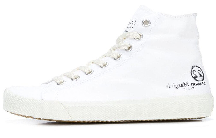 

Женские кеды Tabi Canvas Low-top белого цвета Maison Margiela