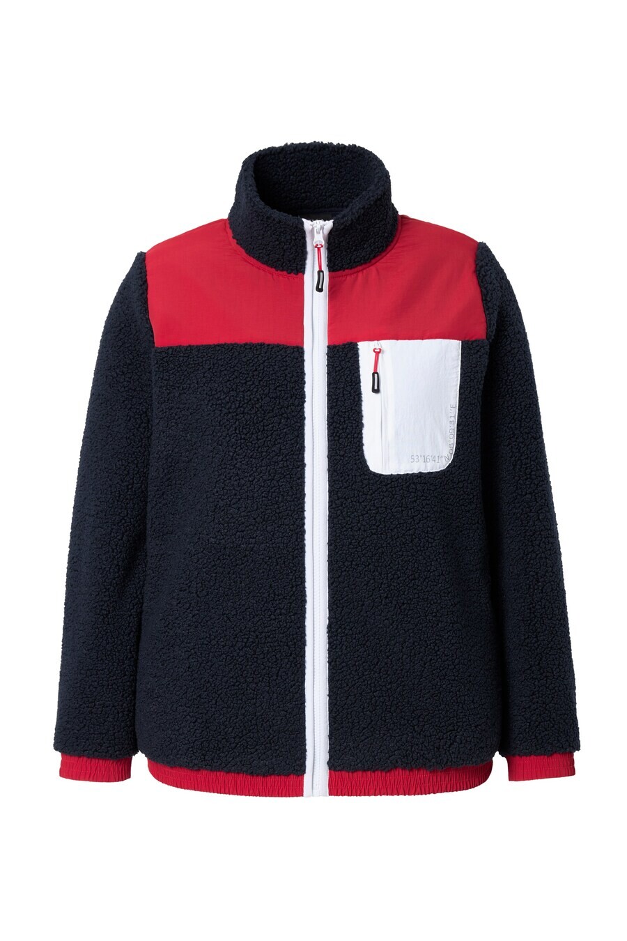 

Толстовка с капюшоном на молнии Ulla Popken Zip-Up Hoodie, ночной синий