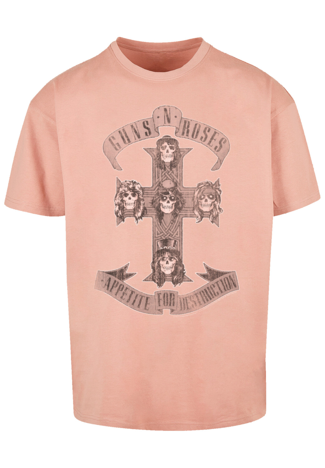 

Футболка F4NT4STIC Guns 'n' Roses Hard Rock Musik Band, цвет amber