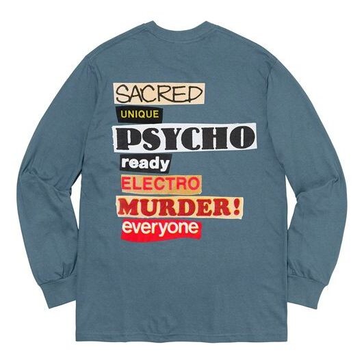 

Футболка ss20 week 1 sacred unique ls tee Supreme, серый