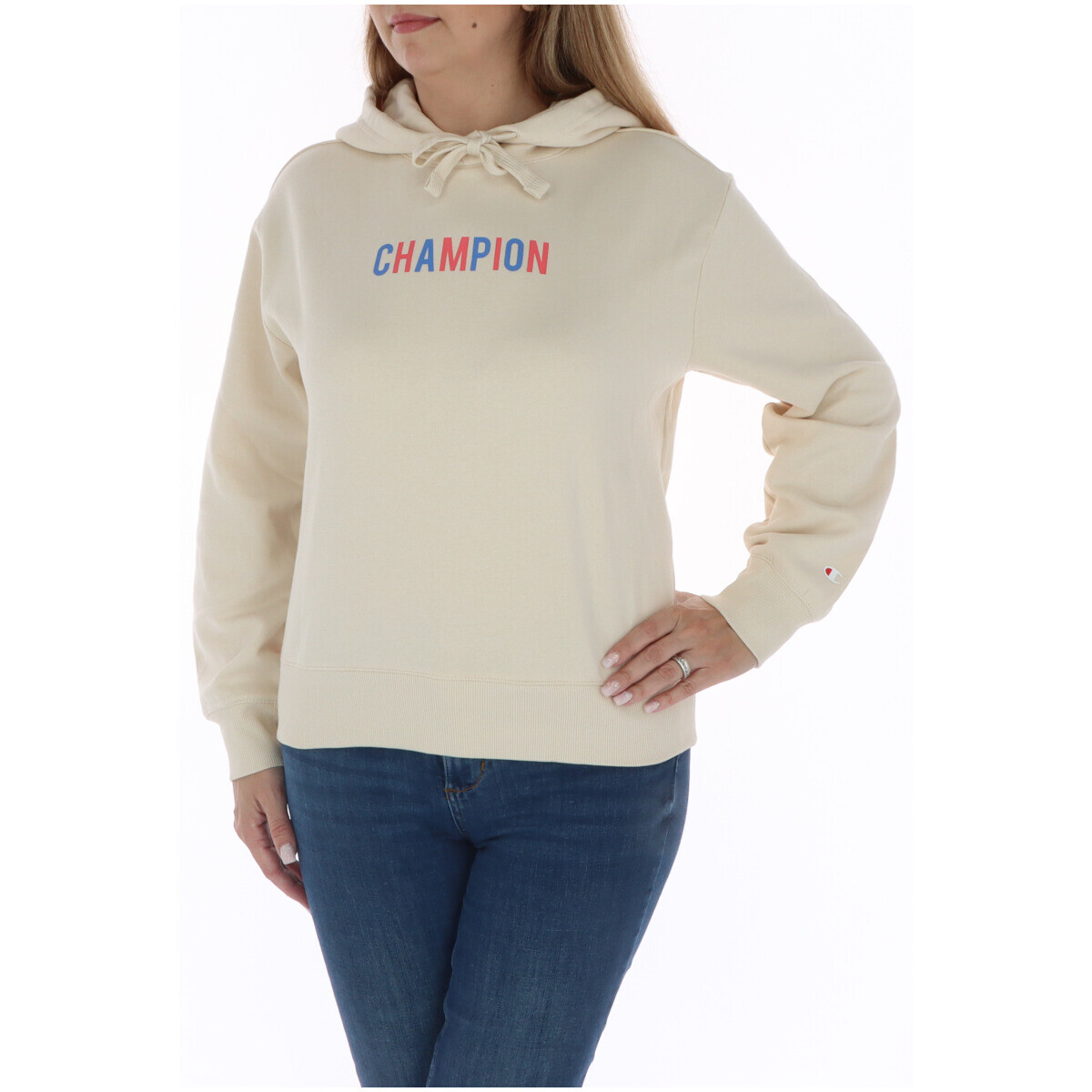 

Толстовка женская Champion с капюшоном, бежевый