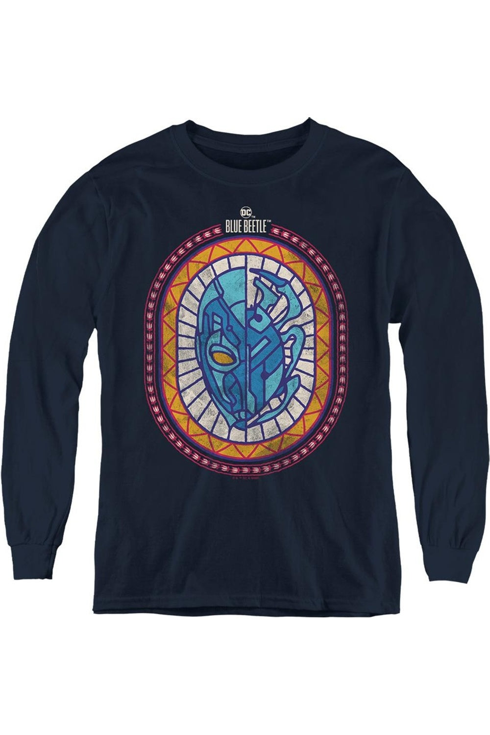 

Синий Жук (2023) Толстовка с длинным рукавом для подростков "Отвага Рейеса" Gildan