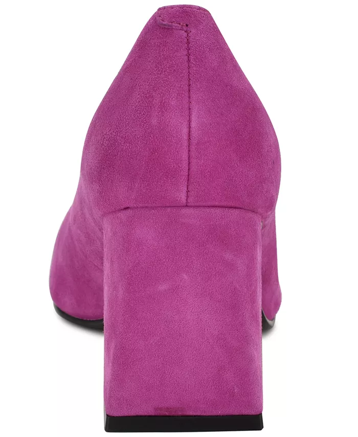 Женские туфли-лодочки Monda на сужающемся каблуке-блоке Nine West, розовый — фото 3