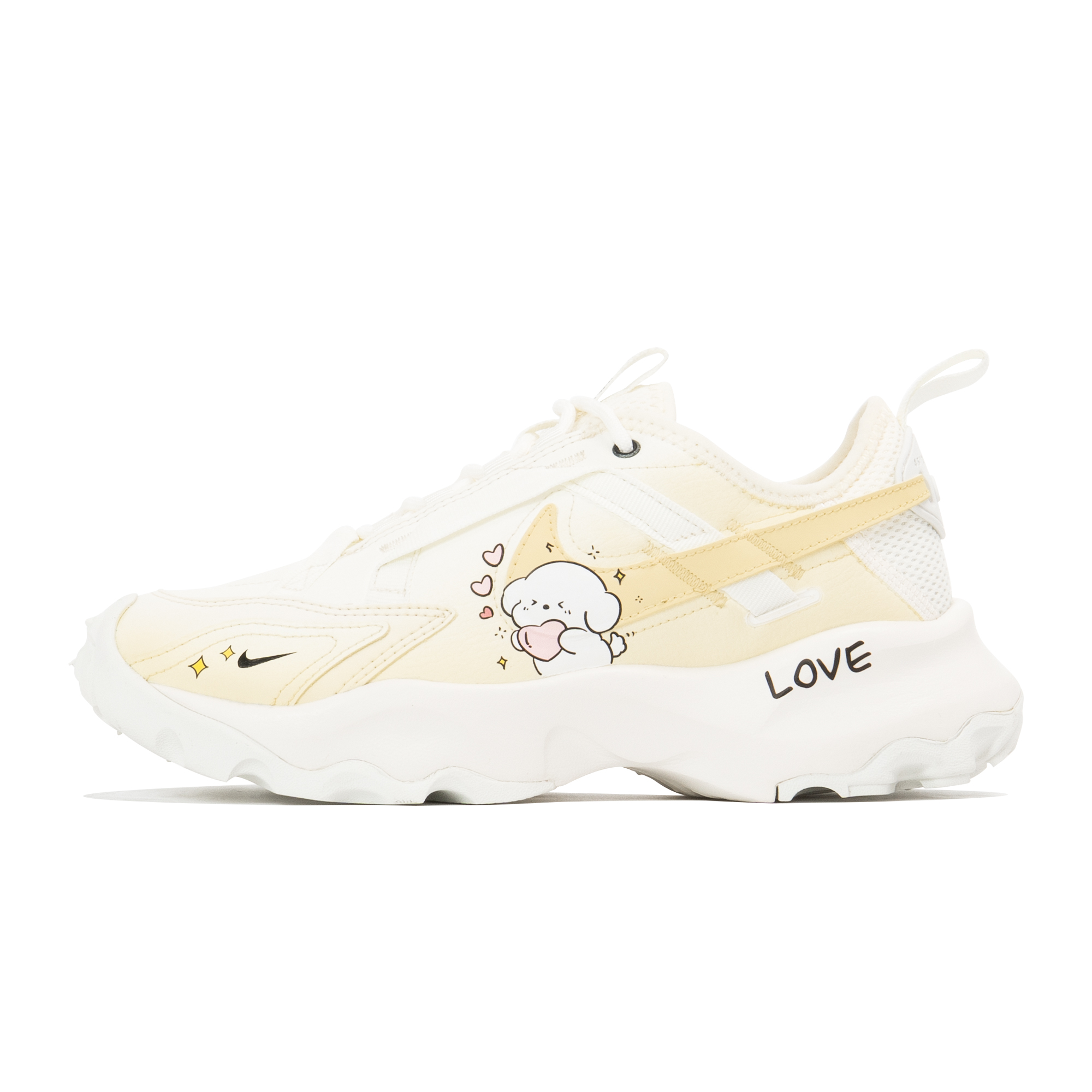 

Кроссовки Nike TC 7900 Lifestyle Shoes Women's Low-top Yellow, цвет Off White