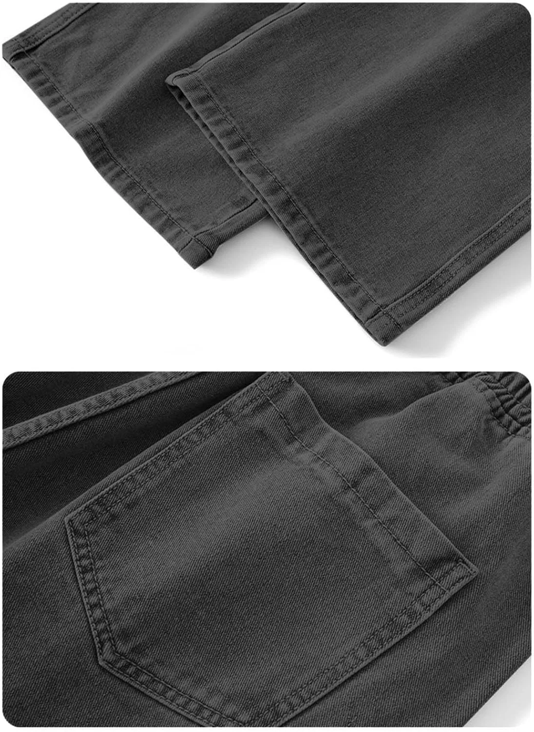 Джинсы свободные, Men's Cowboy Jeans, темно-серые — фото 3