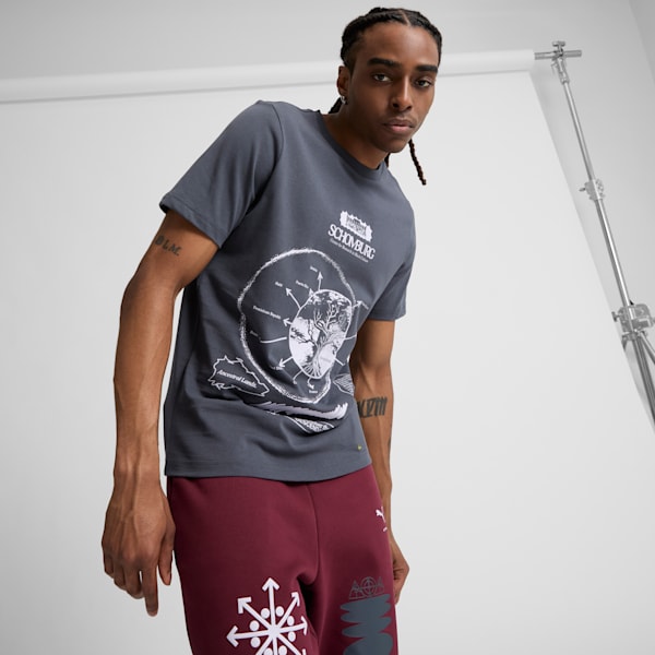 

Мужская графическая футболка We Are Legends X Schomburg Puma, серый