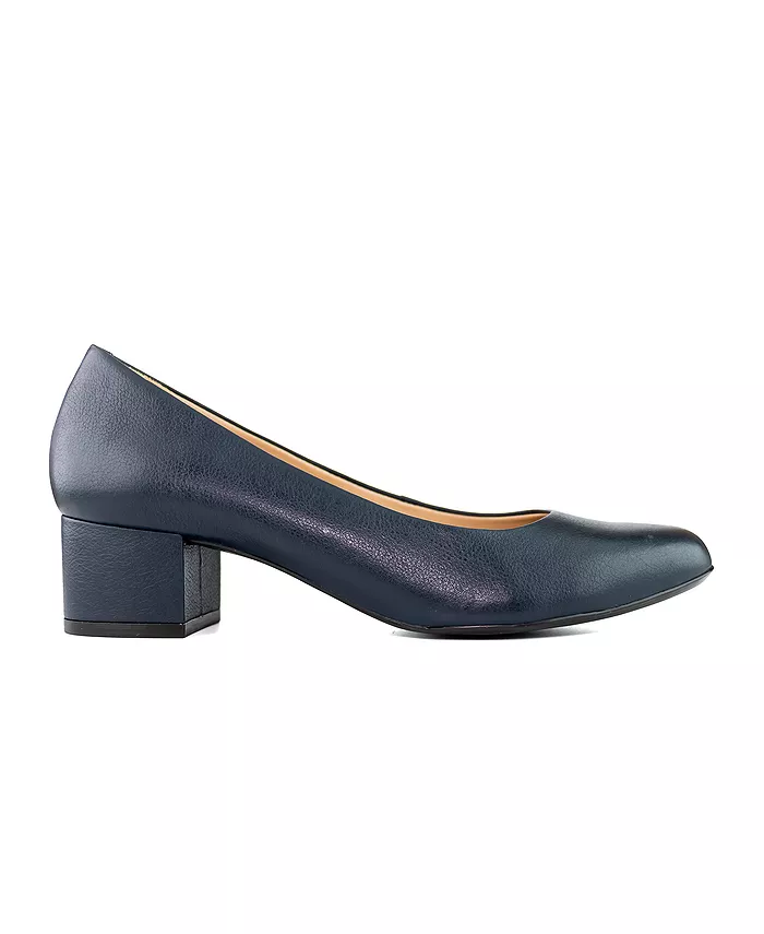 Женские туфли-лодочки Broadway из натуральной кожи Marc Joseph New York, синий — фото 2