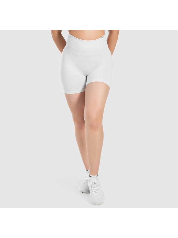 

SMILODOX Короткие леггинсы Elvia светло-серого цвета