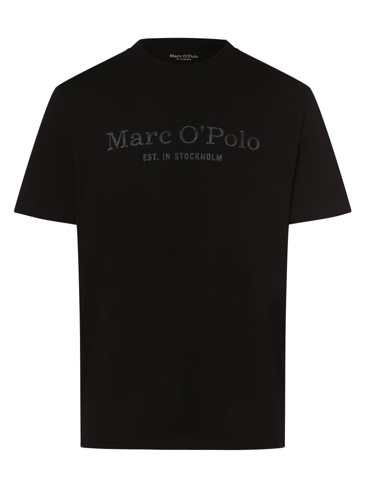 

черная футболка Marc O'Polo, Черный, черная футболка Marc O'Polo