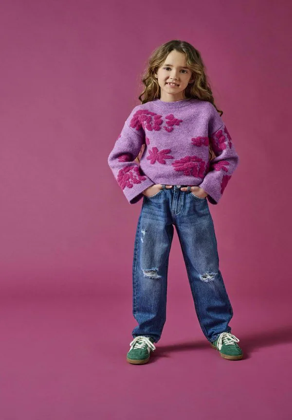 Джинсы прямого кроя Only Girls, Dark Blue Denim