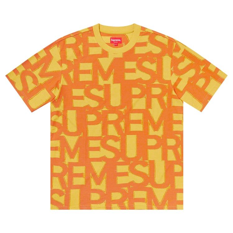 

Топ Supreme Spellout Short-Sleeve Top Yellow, желтый