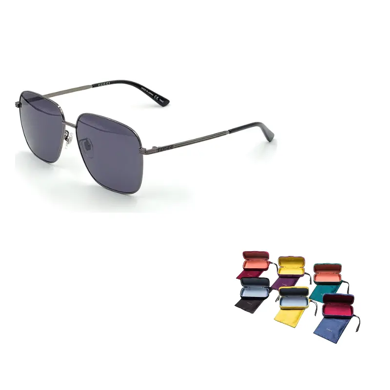 

Солнцезащитные очки Unisex GUCCI, серебряный серый frame with smoke серый lens