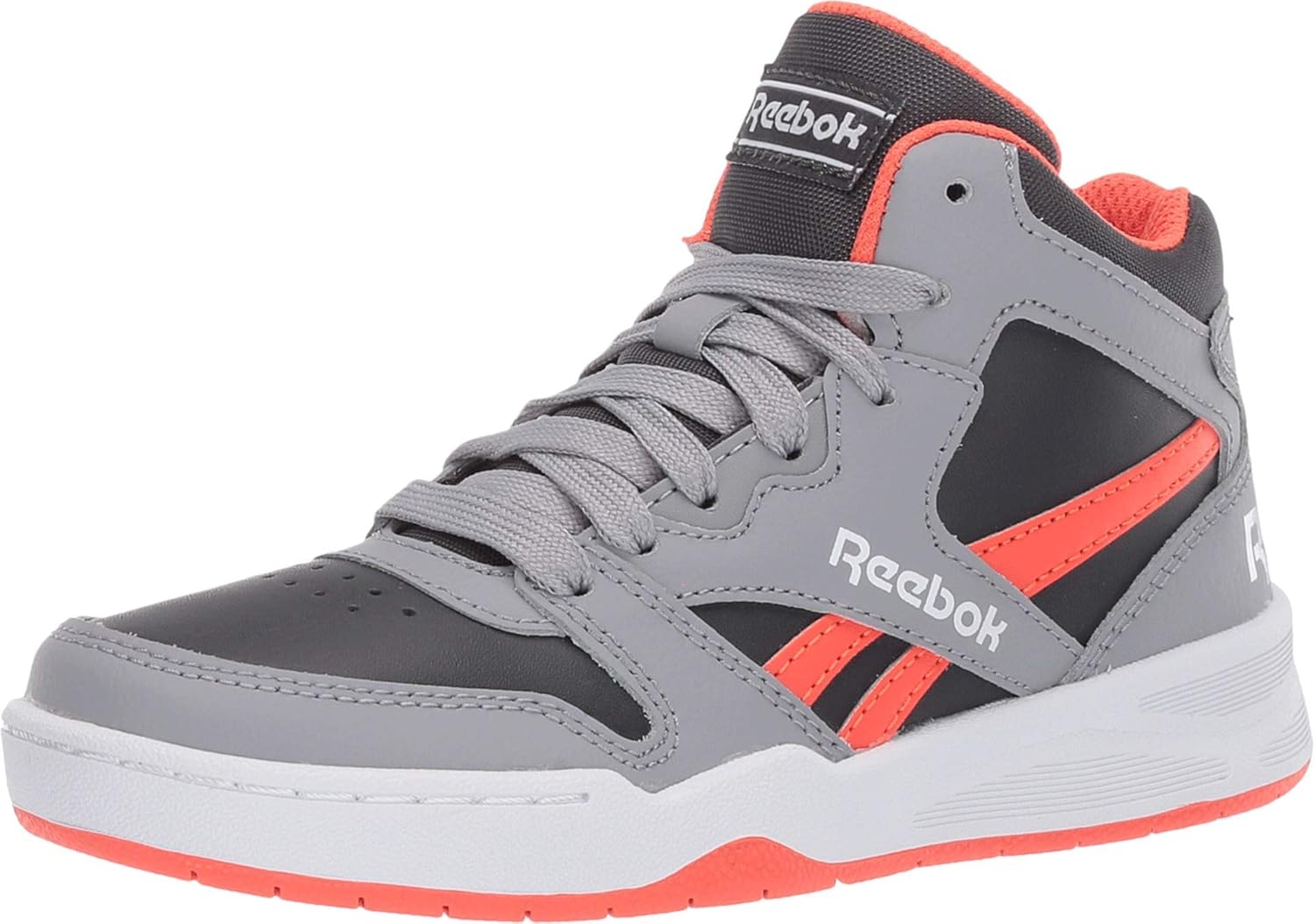 

Кроссовки Reebok BB4500 Court для мальчиков (малыши/старшие дети), серый/ярко-оранжевый