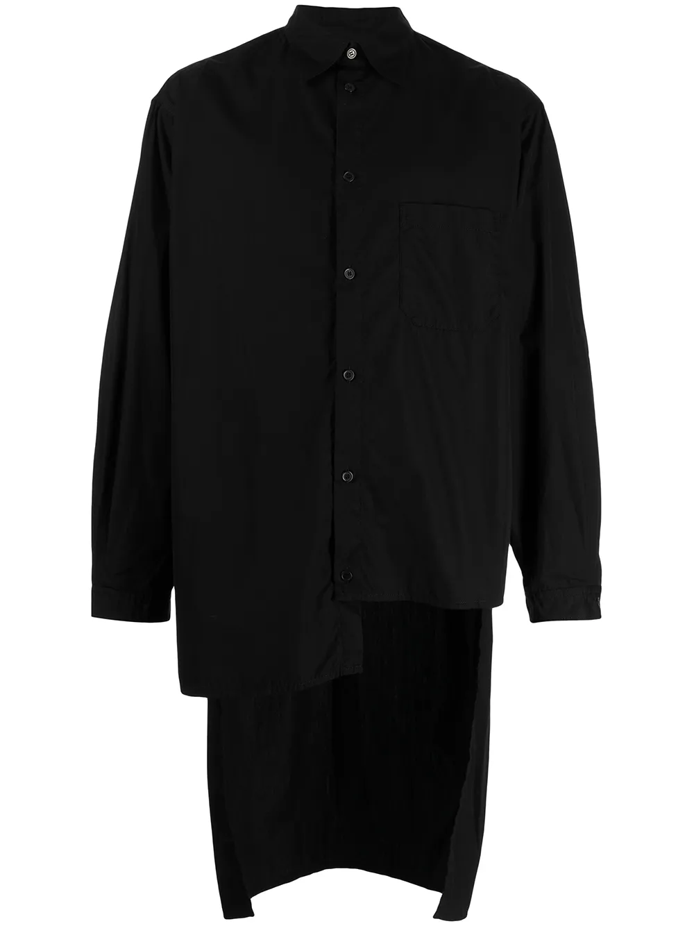

Рубашка асимметричного кроя Yohji Yamamoto, черный