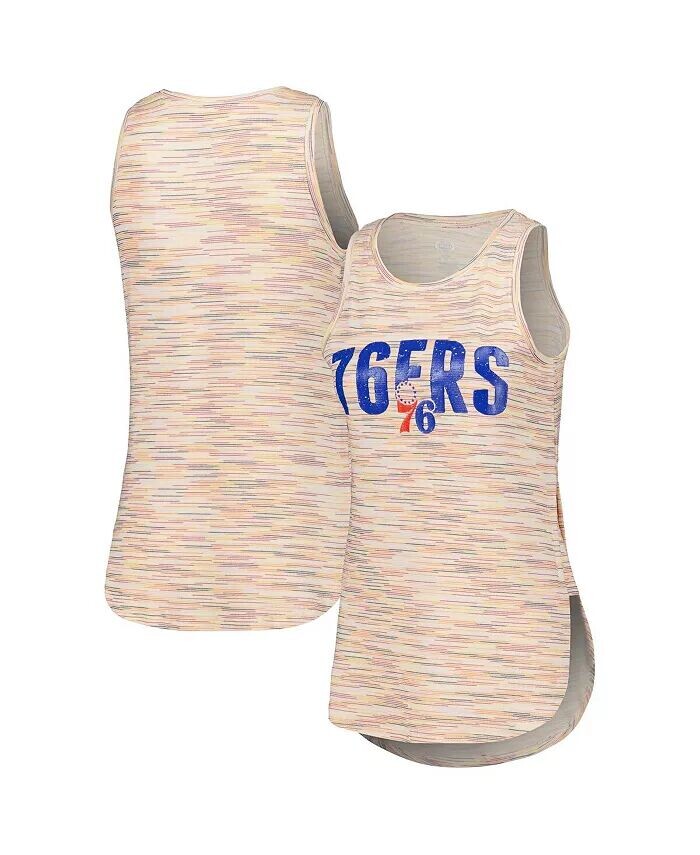 

Женская белая майка Philadelphia 76ers Sunray Concepts Sport