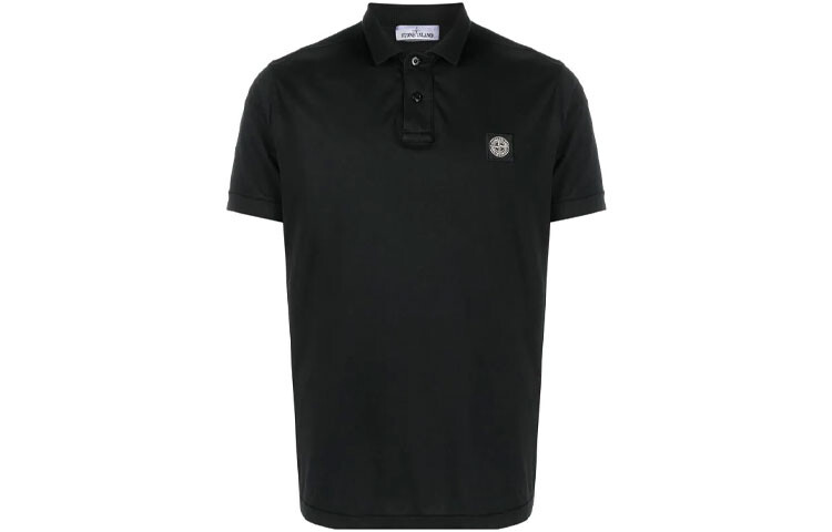 

Рубашка поло мужская черная Stone Island, черный