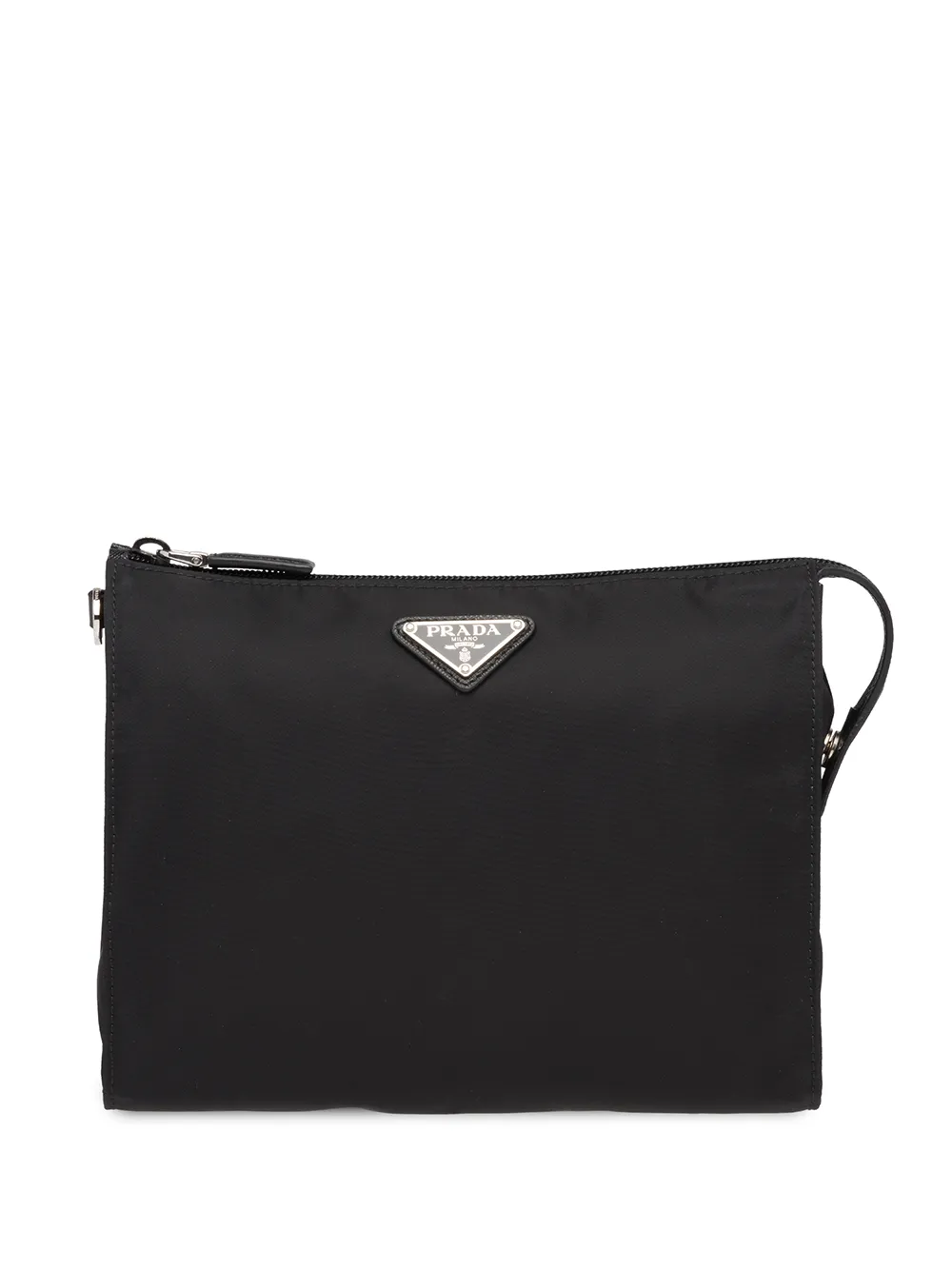 

Клатч из сафьяновой кожи Prada, черный