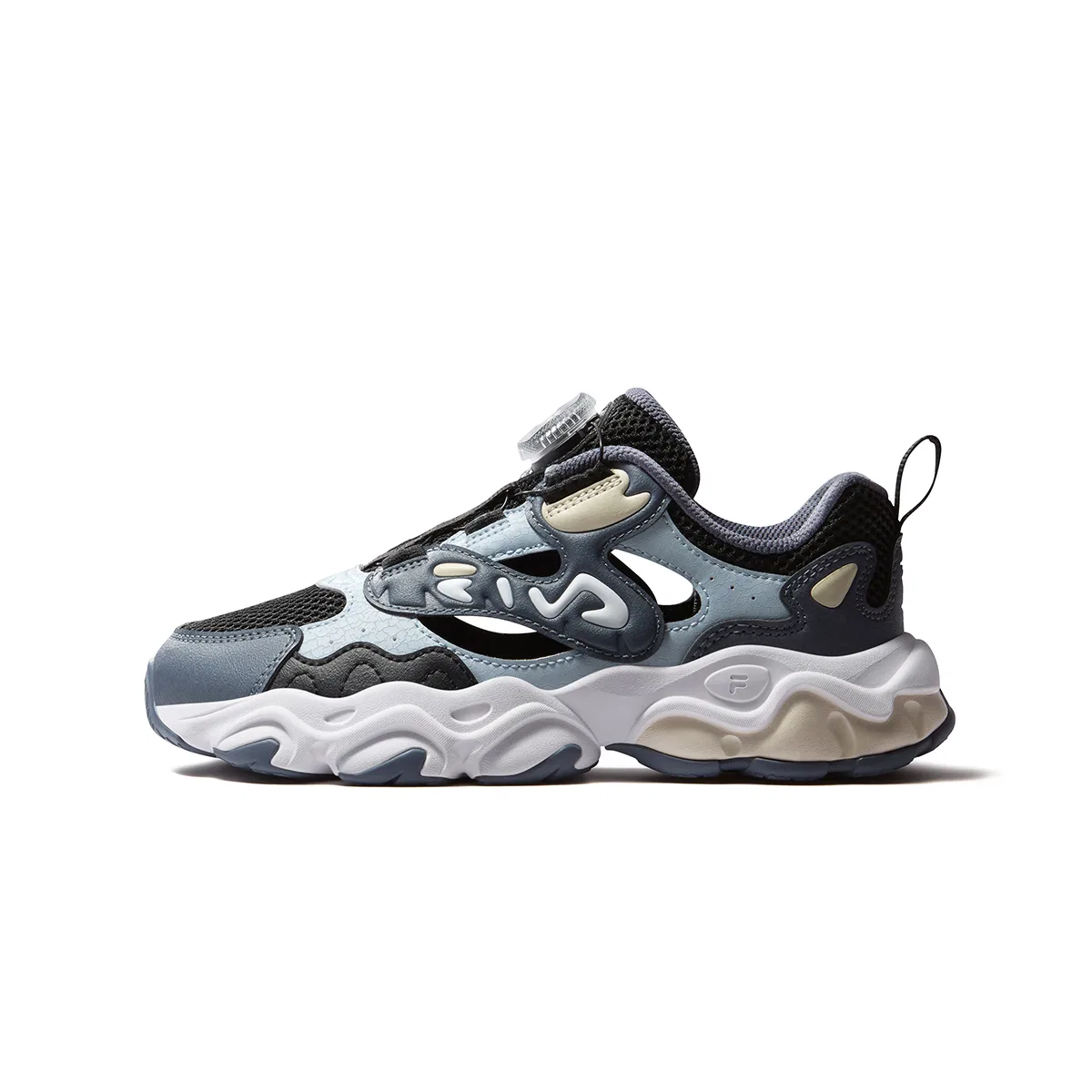 Кроссовки беговые Heritage FHT FILA KIDS черные/бирюзовые