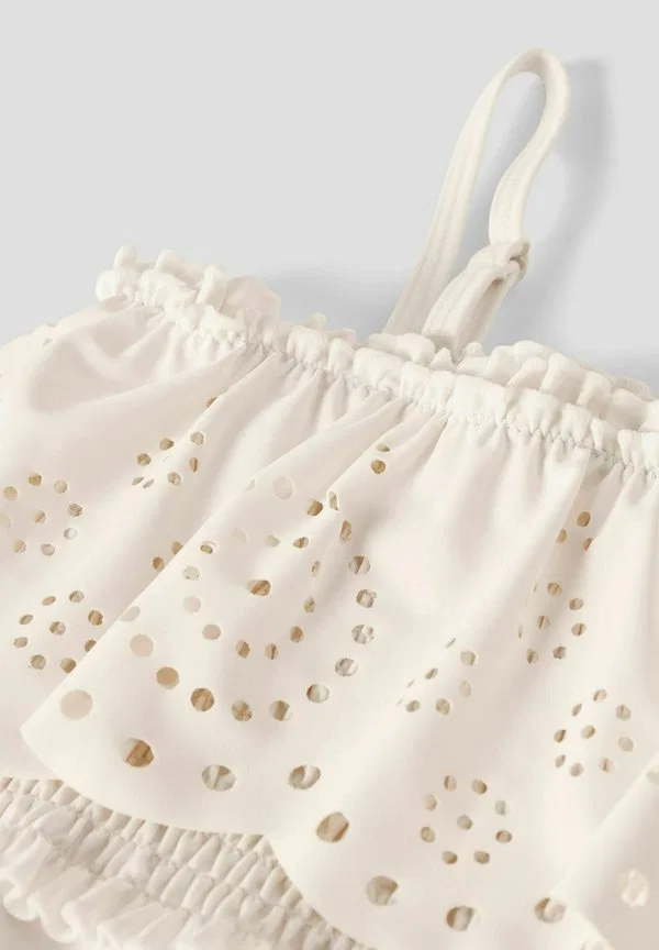 Купальник badeanzug с русыми деталями Lil' Atelier, Coconut Milk — фото 3