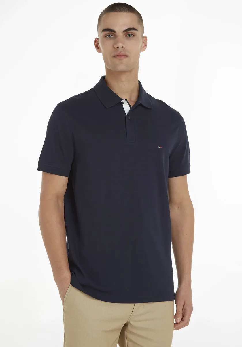 

Рубашка-поло Tommy Hilfiger "FLAG UNDER PLACKET REG POLO", цвет Desert Sky