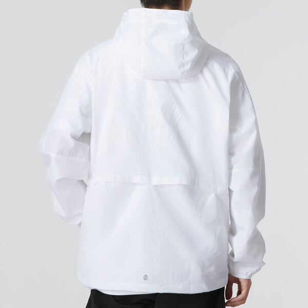 Куртка Men's adidas Mh Lite Wvjkt Athleisure Casual Sports Hooded Solid Color Woven White Jacket, белый — фото 4