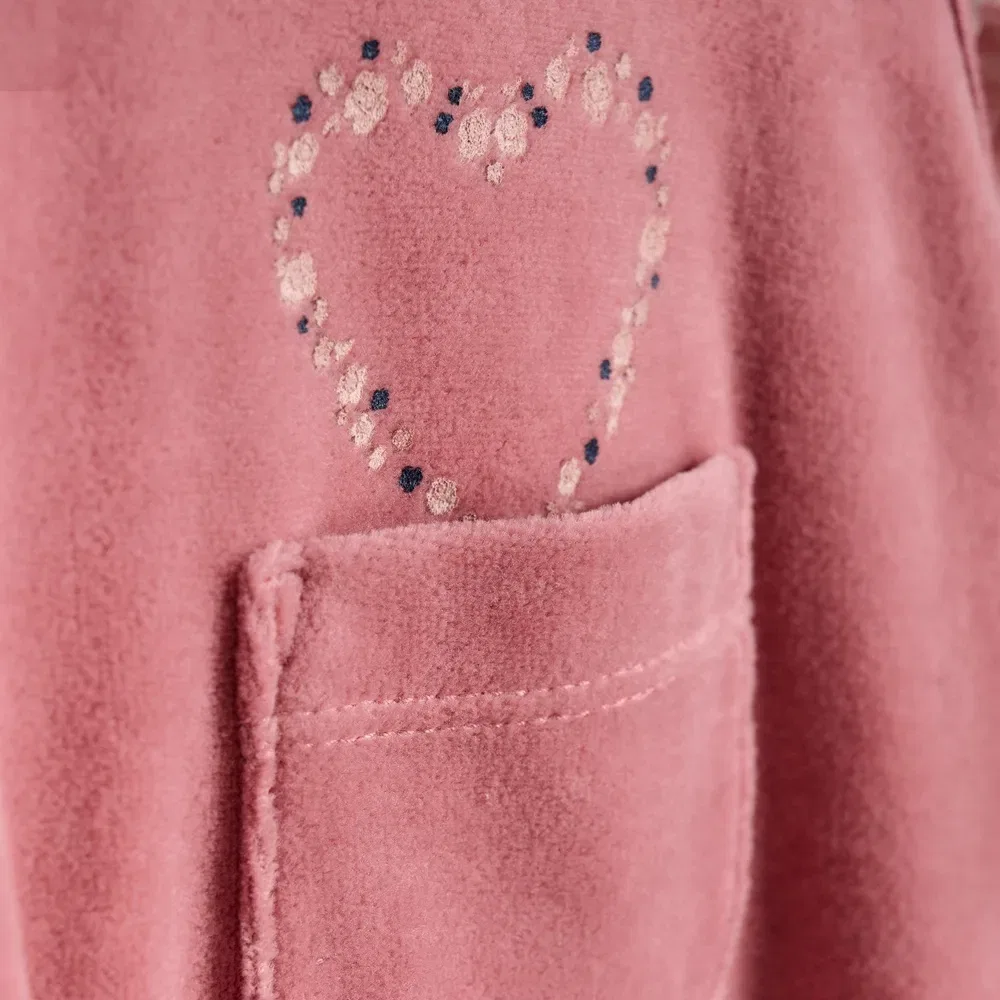 Боди длинным рукавом, велюр, Fixoni, красный — фото 3