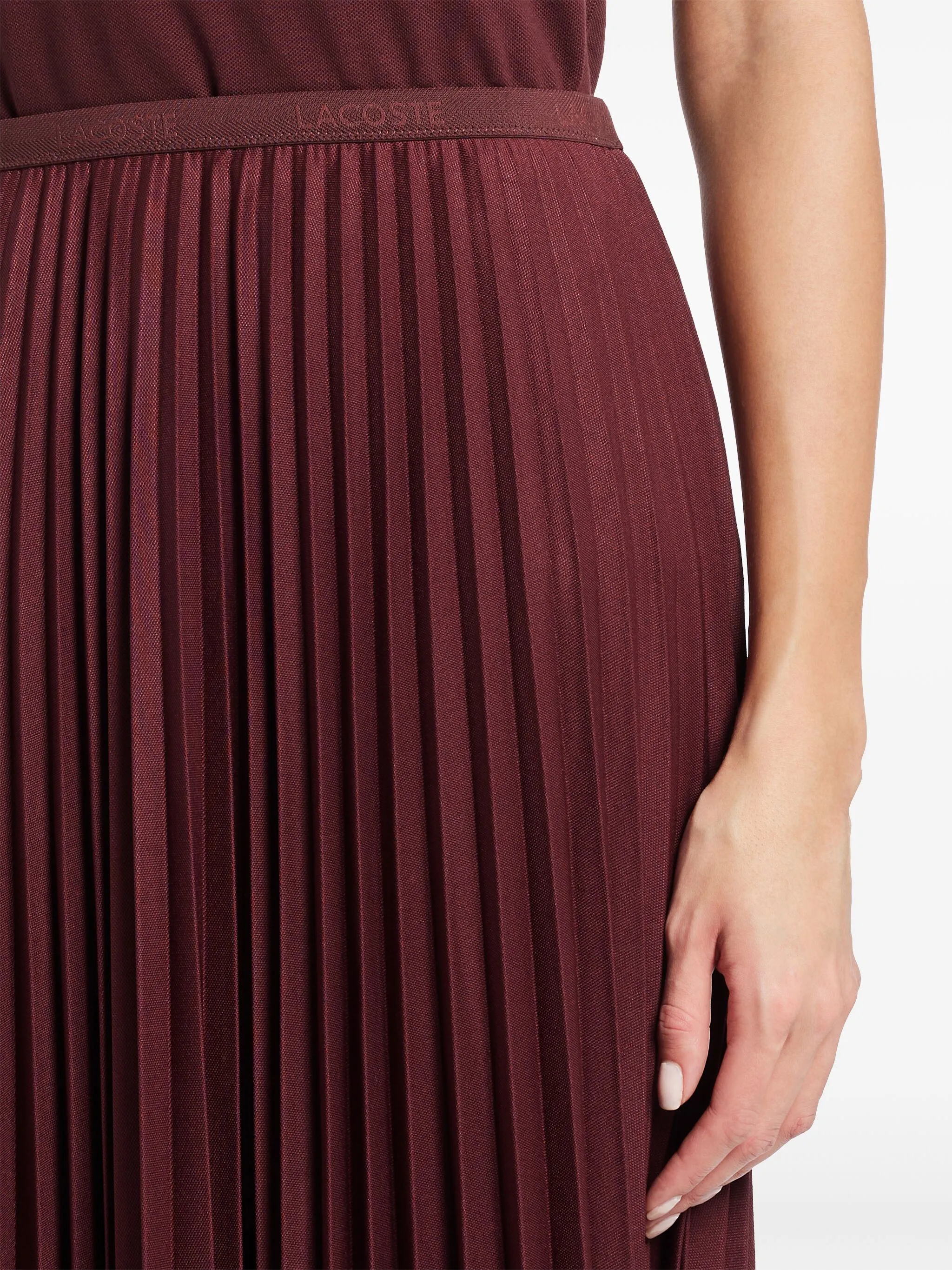 

Плиссированная юбка Lacoste, красный