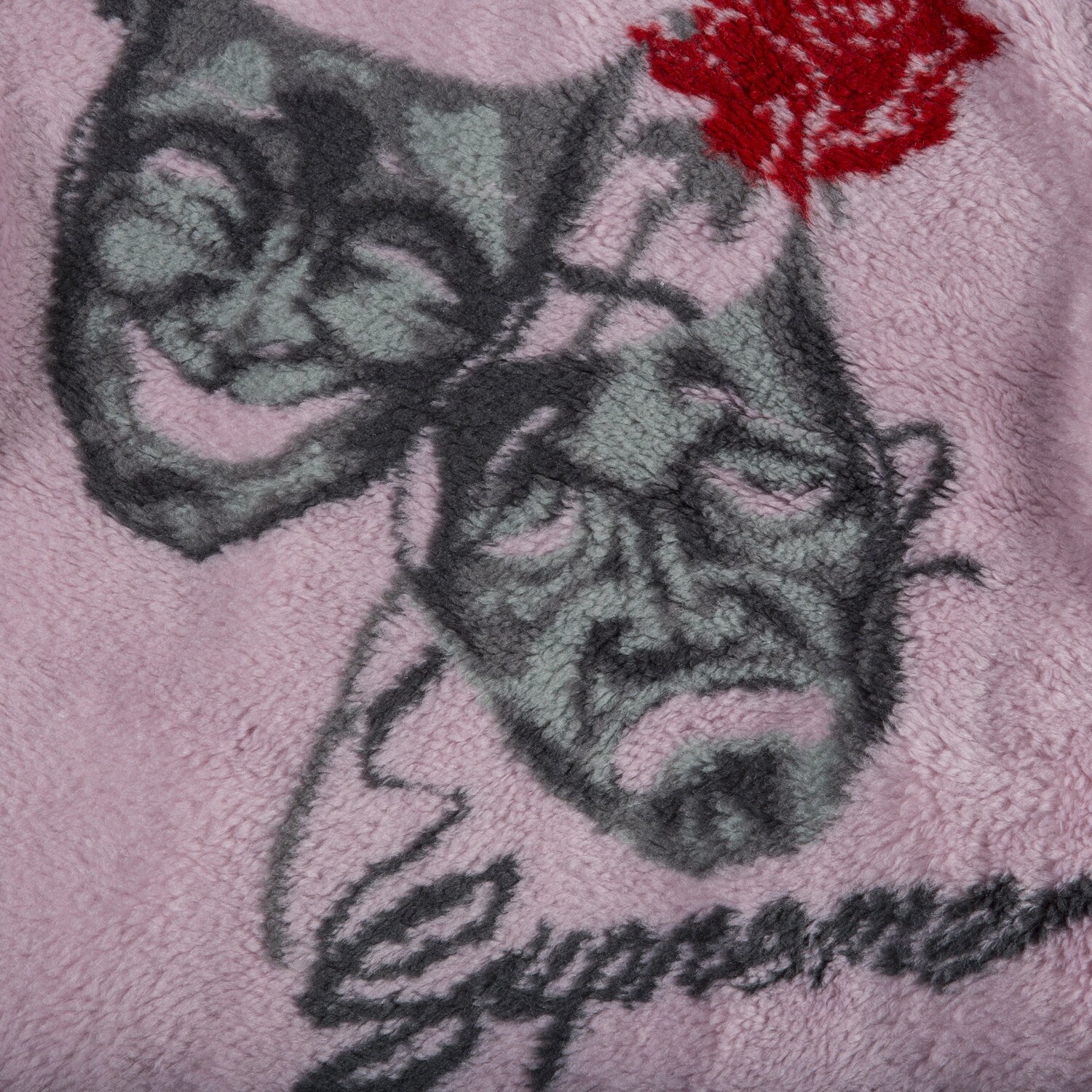 Флисовая куртка Supreme Drama Mask, цвет Розовый — фото 3