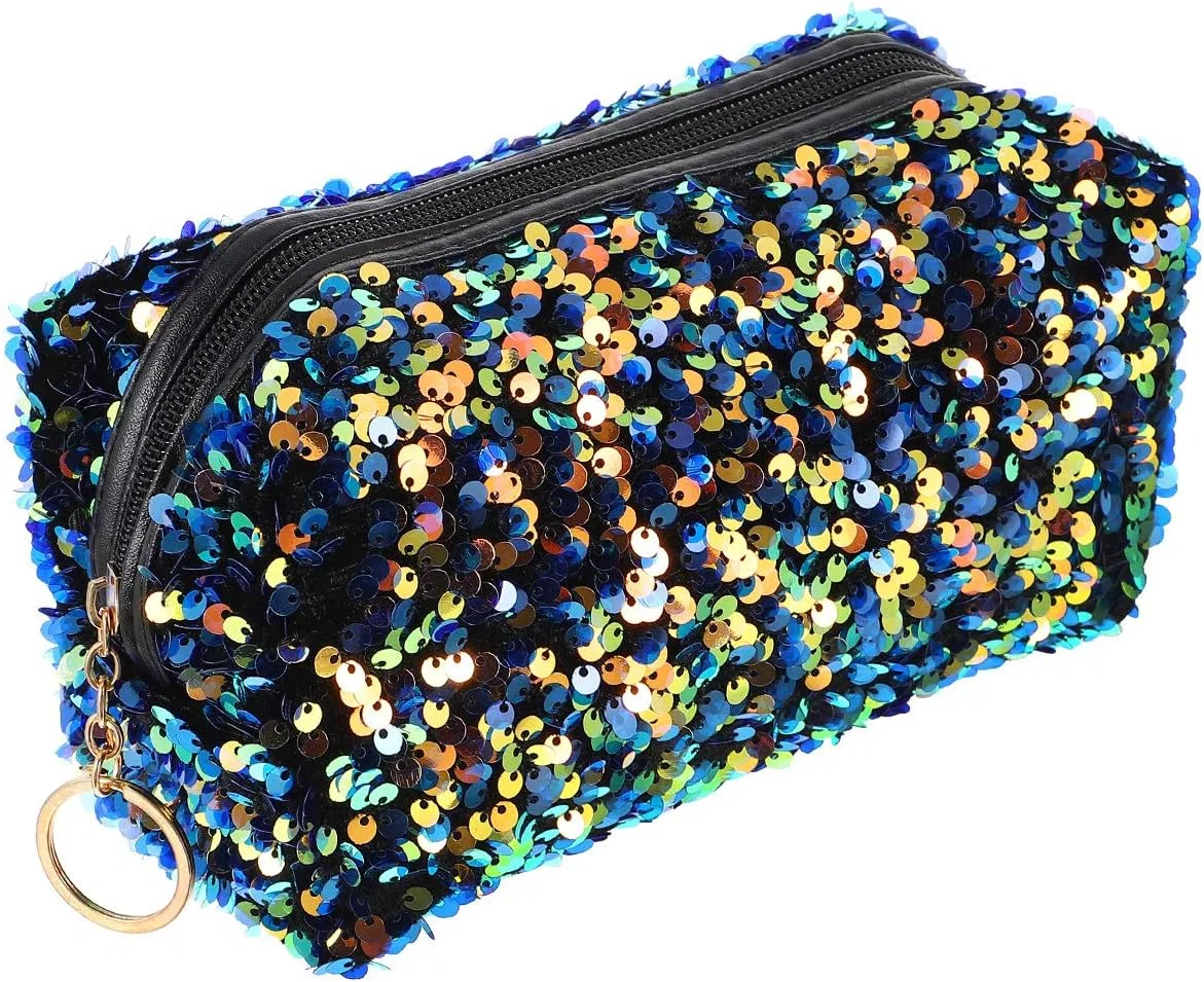 Женская косметичка с пайетками от PACKOVE Packove, Blue