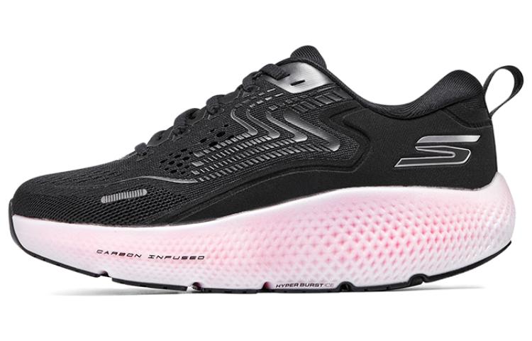 

Кроссовки для бега Go Run Max Road 6 женские с низким верхом, черные/пудровые Skechers