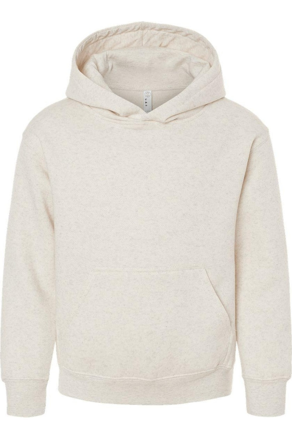 

Молодежная флисовая толстовка с капюшоном LAT, Natural Heather