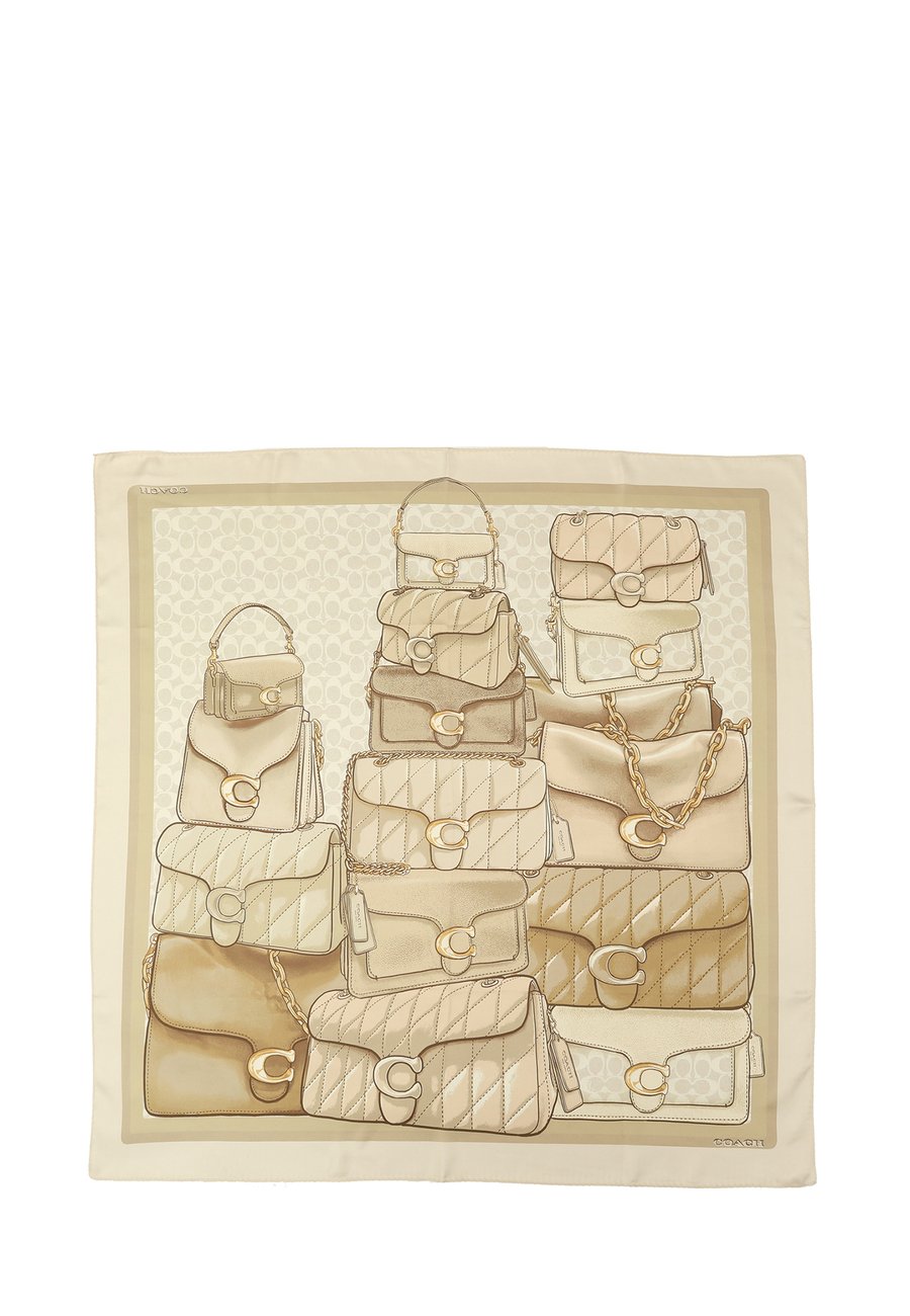 

Шарф COACH Foulard, Open White/Off-White