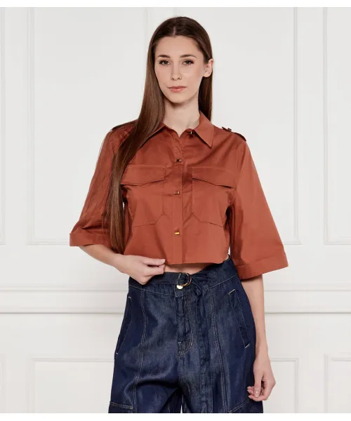 

Рубашка Cropped fit Marciano Guess, коричневый