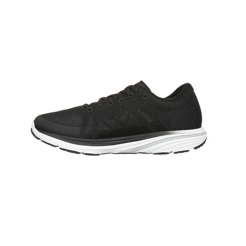 

MBT Мужские беговые кроссовки низкие бело-черные, цвет Black