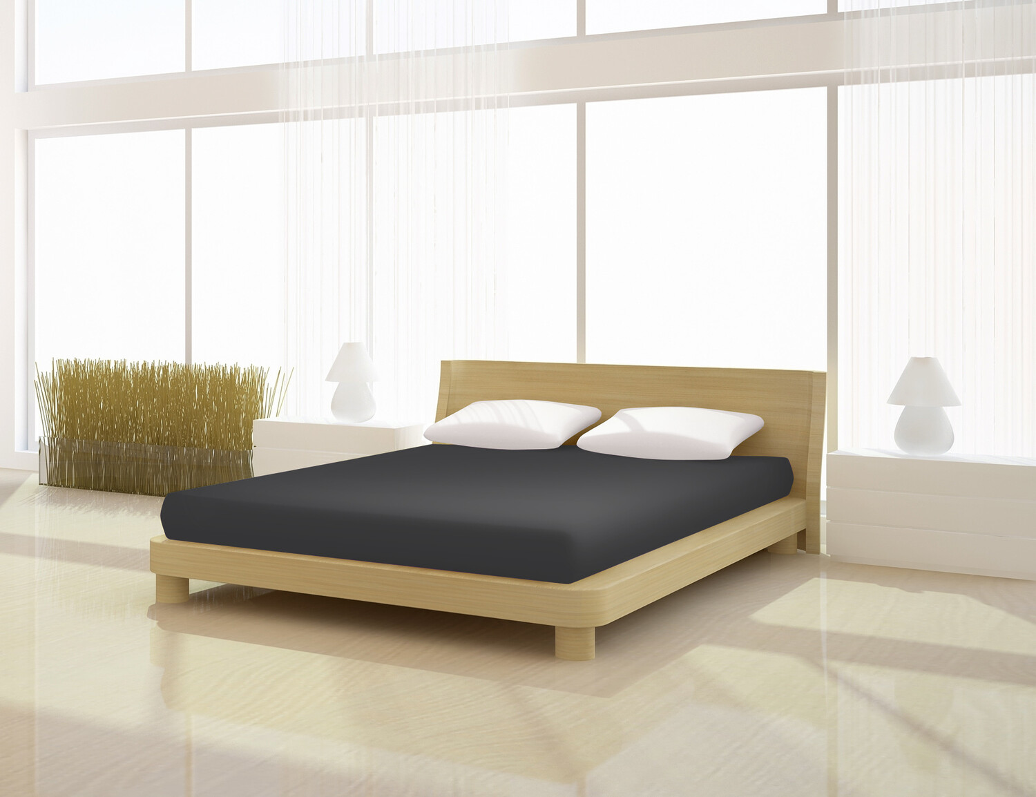 

Простыня Mr.Sandman Bio Bamboo Premium 180 200 x 200 220 см, цвет granit