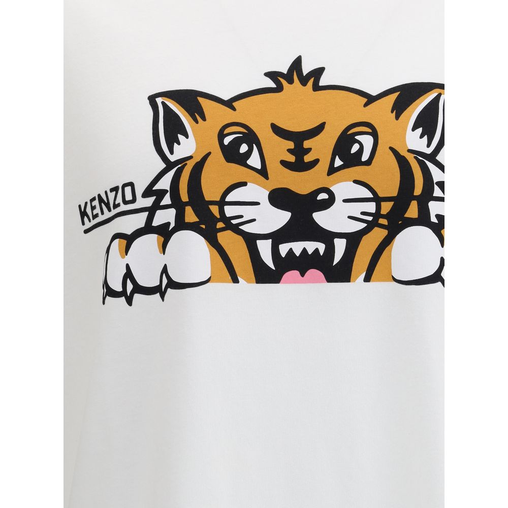 

Футболка «Счастливый тигр» Kenzo, белый
