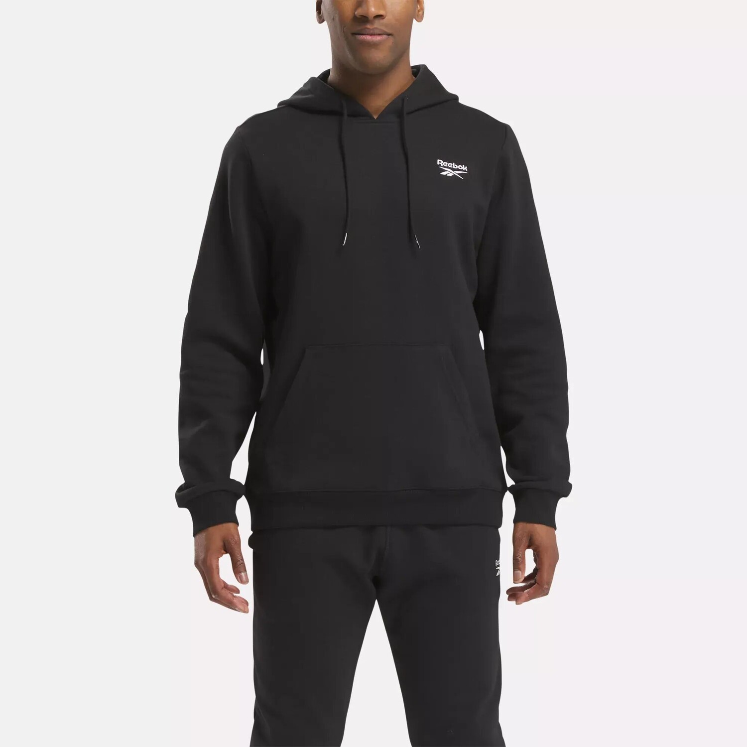 

Флисовая толстовка с маленьким логотипом Identity Reebok, черный