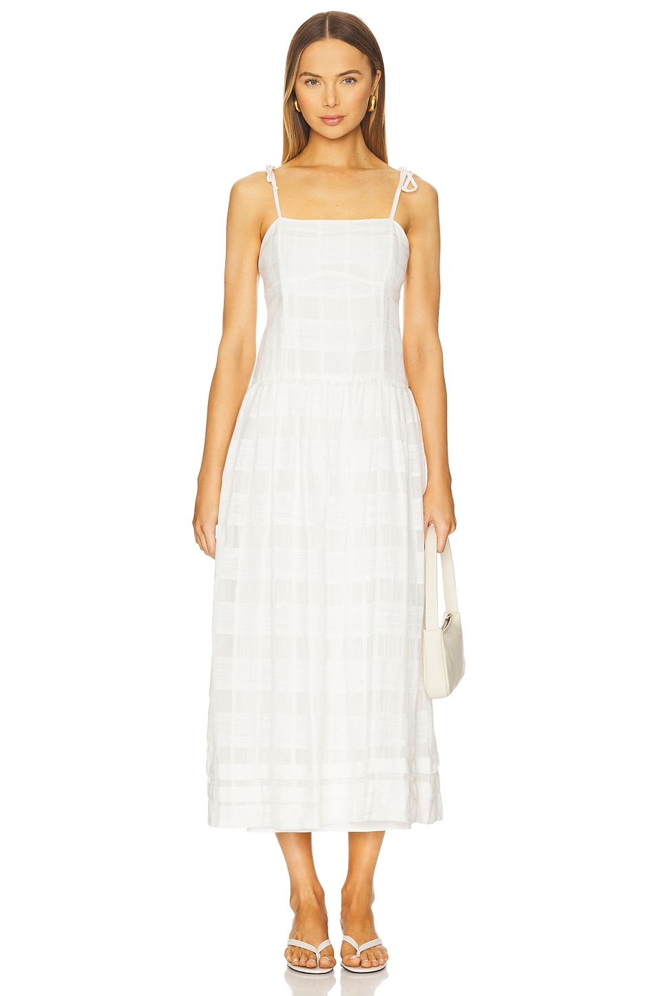 

Платье в клетку Presley Rag & Bone, white