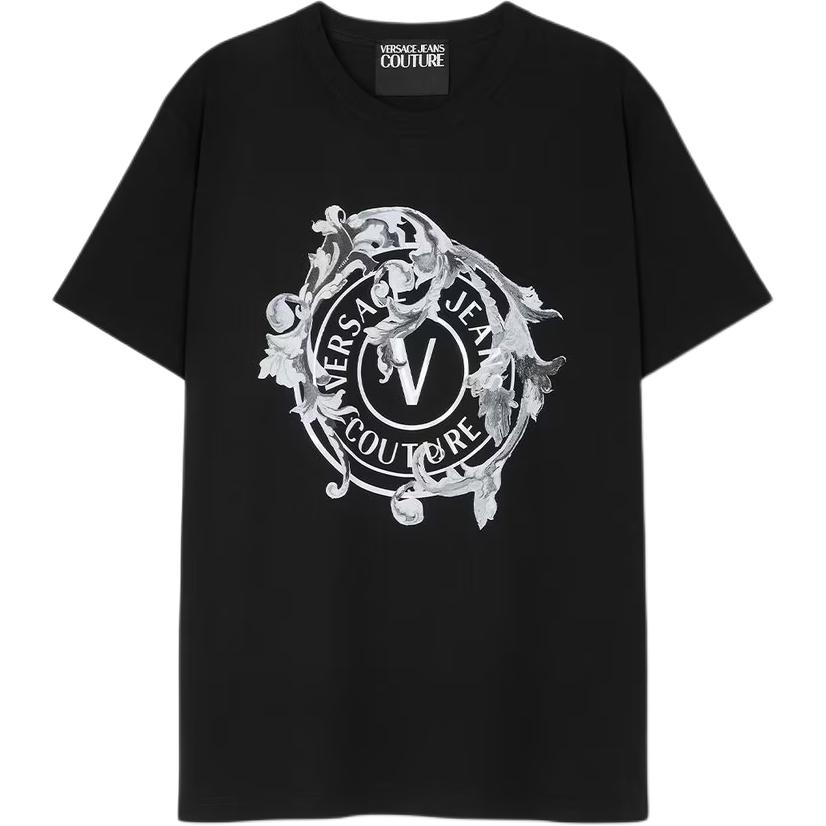 

Футболка Cotton Barocco с принтом VERSACE JEANS COUTURE, черный