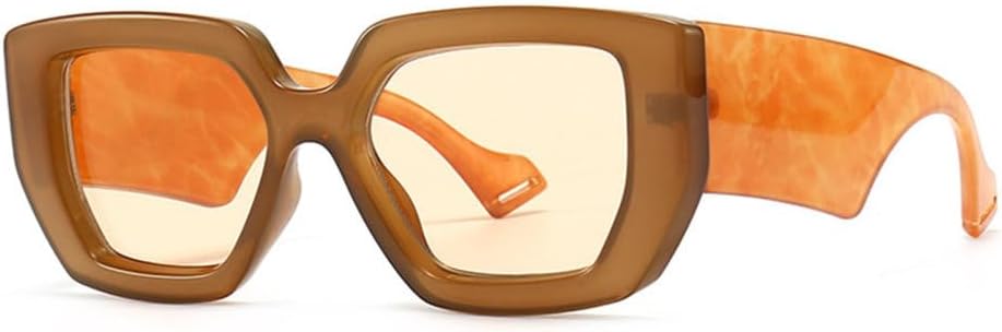 

Модные солнцезащитные очки большого размера Polygon для женщин, ретро-очки, разноцветные, с защитой от УФ-излучения UV400, мужские солнцезащитные очки 2027 года MTZJH, Tea Champagne