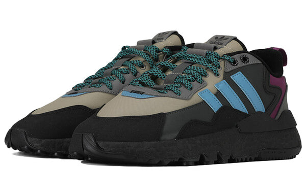 Кроссовки оригинальные nite jogger Adidas, черный — фото 3