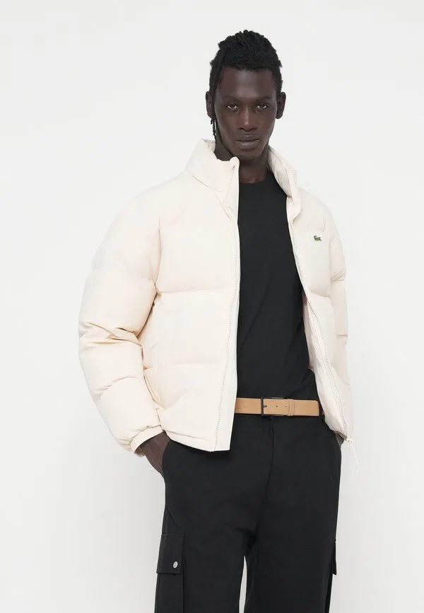 Пуховая куртка Lacoste, Off White — фото 4